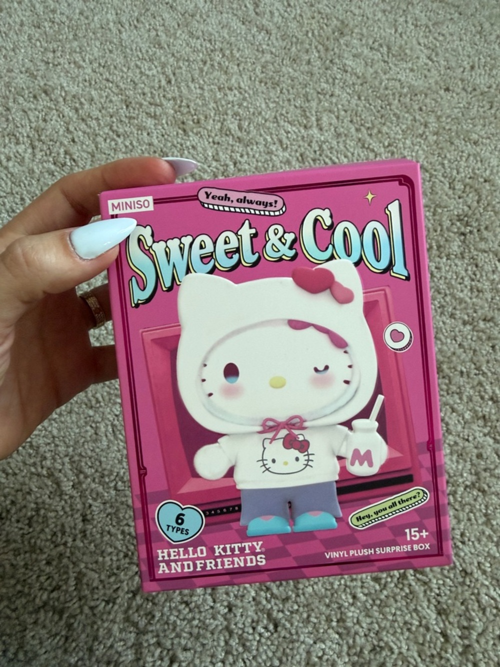 MINISO Sweet & Cool Hello Kitty Vinyl Plush BLIND BOX CONFIRMED KUROMI